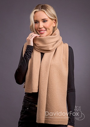 Палантин кашемир кэмел
