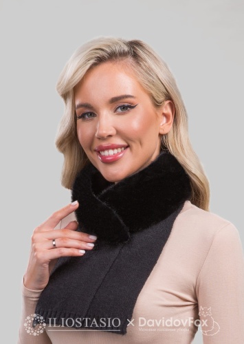 Шарф-воротник норка блэк