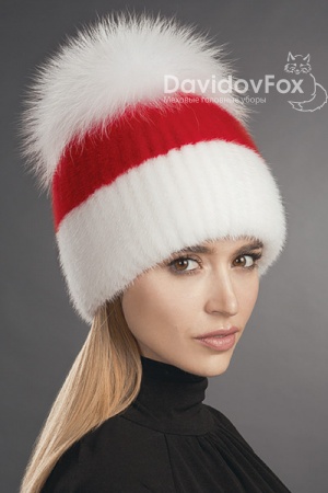 Лыжница норка алая комби